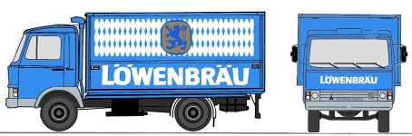 Loewe 4093 - H0 - Iveco Magirus Zeta 90M5 Löwenbräu